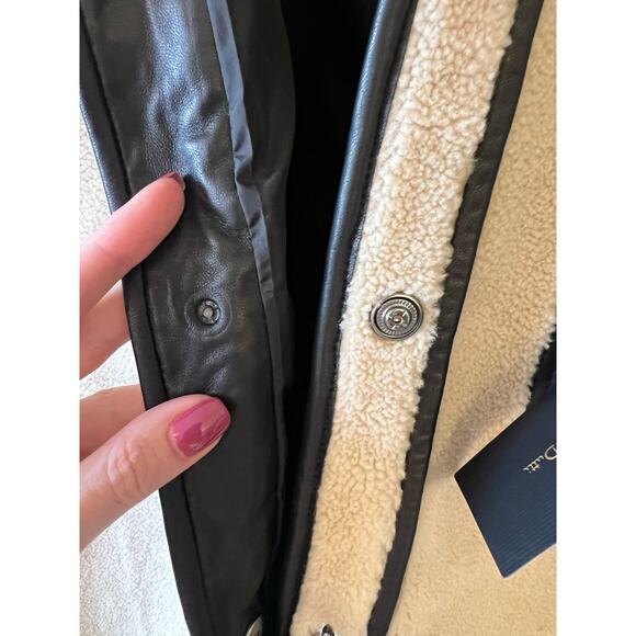 Massimo Dutti Reversible Shearling Coat - Picture 4 of 8